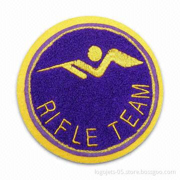 Customized Chenille Patch, Different Sizes/Shapes are Available